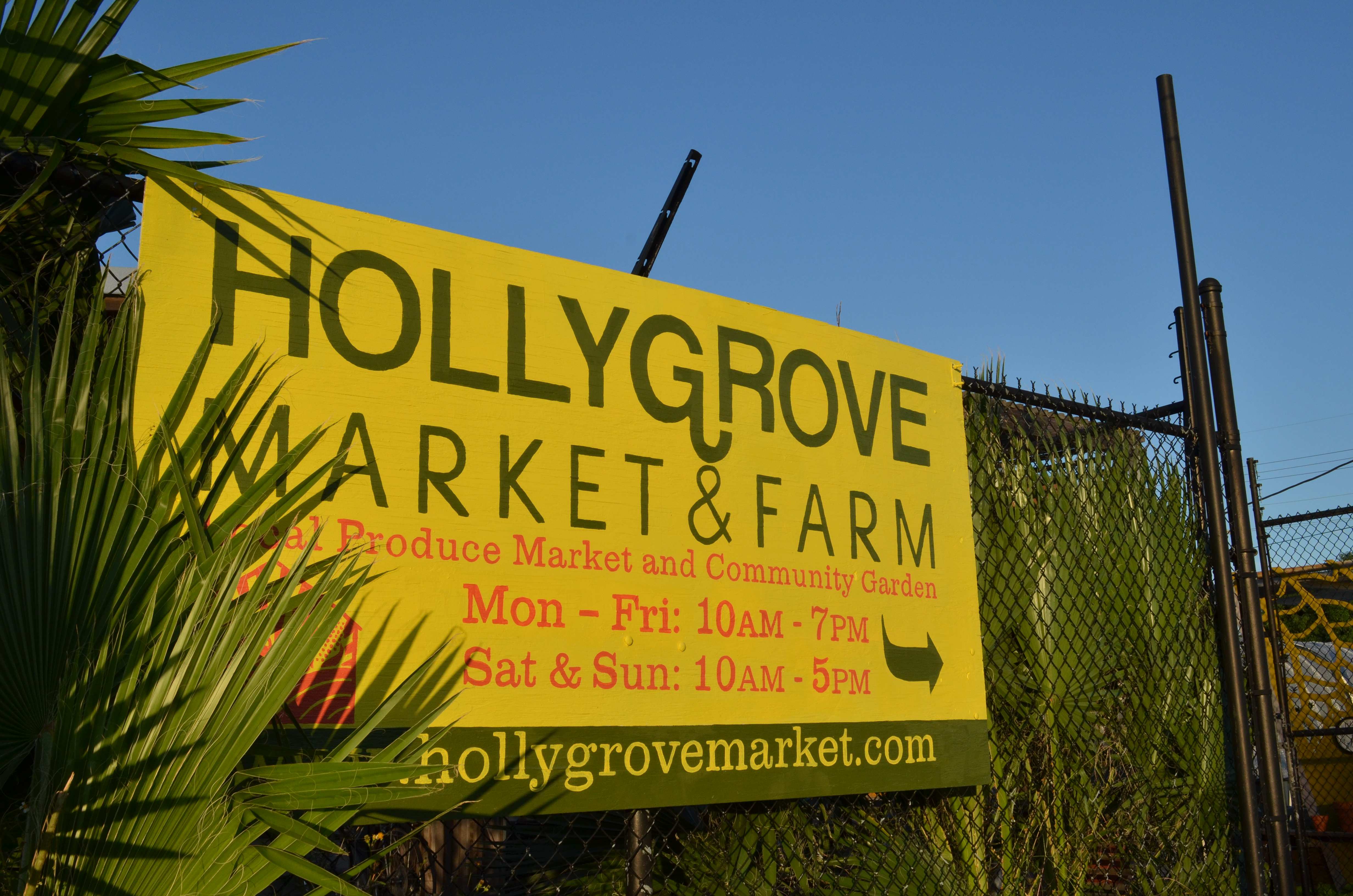 Hollygrove Market sign photo
