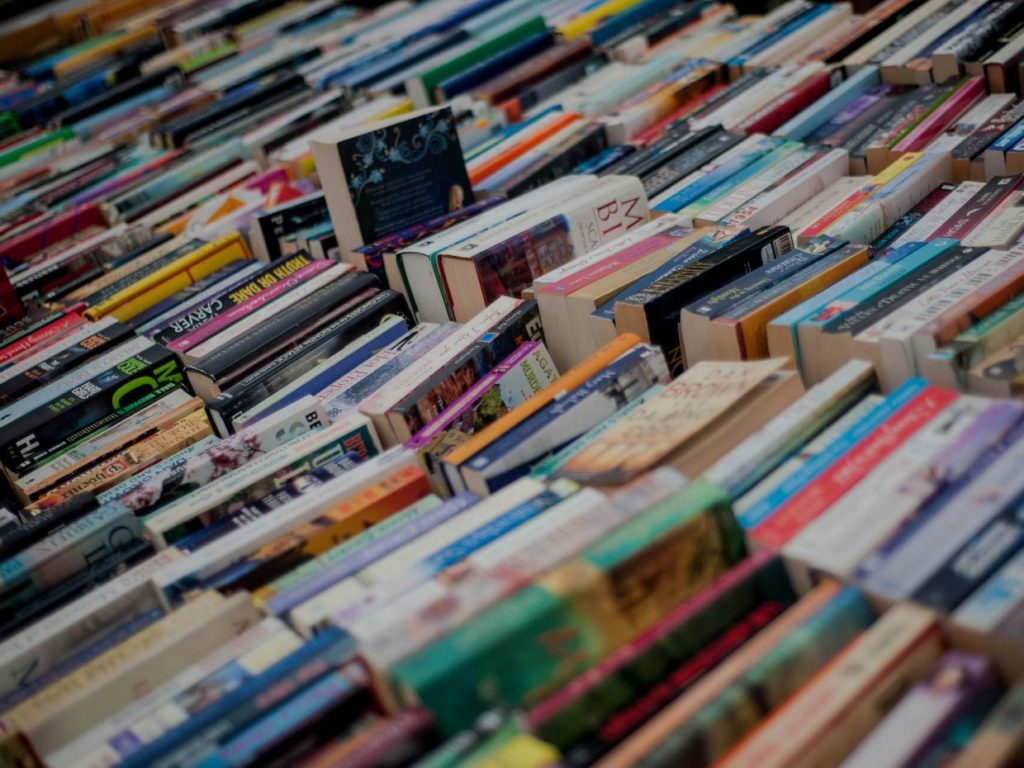 Image of piled books