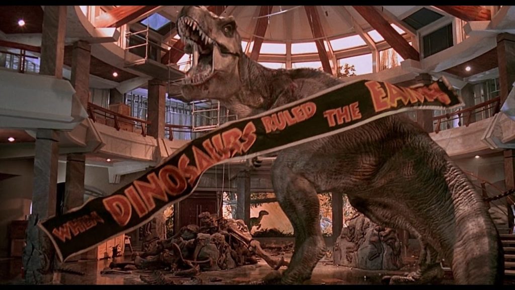 T Rex from Jurassic Park movie