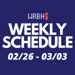 Weekly Schedule for 02/26 – 03/03